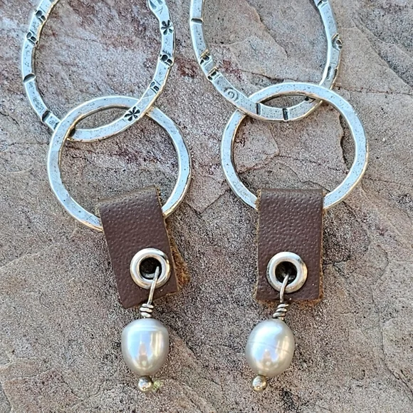 Vtg Sundance Sterling Drop Earrings - Picture 2 of 4